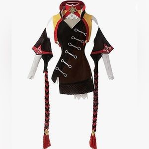 Women Genshin Impact Cosplay Costume Xinyan Cosplay Uniform Dress Outfit